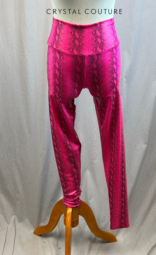 *Brand New* Hot Pink Snakeskin High Waisted Legging