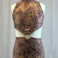 *Brand New* Mauve Metallic Snakeskin Unitard with Cutouts and Gold Ring