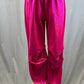 *Brand New* Hot Pink Metallic Joggers with Black Drawstring on Pant Bottom and Waistband