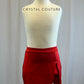 *Brand New* Red High Waisted Skirt with Built In Shorts and Slit