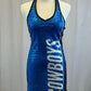 *Brand New* Royal Blue 'Cowboys' Halter Zsa Zsa Dress