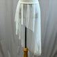 *Brand New* White Mesh High to Low Skirt