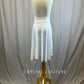 *Brand New* White High Waisted High to Low Cotton Skirt