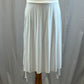 *Brand New* White High Waisted Mid-Length Cotton Skirt