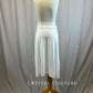 *Brand New* White High Waisted Mid-Length Cotton Skirt