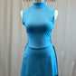 *Brand New* Sky Blue High Neck Dress with Open Back