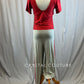 *Brand New* Red and Grey Short Sleeve Cotton Unitard