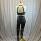 *Brand New* Metallic Charcoal Grey Unitard with Cutouts