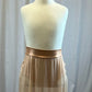 *Brand New* Metallic Rose Gold Maxi Skirt With Double Slit