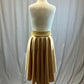 *Brand New* Gold satin high/low skirt with built in briefs