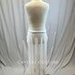 *Brand New* White mesh maxi skirt with double slit