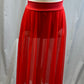 *Brand New* Red mesh high slit skirt