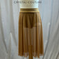 *Brand New* Dark khaki high slit mesh skirt