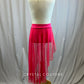 *Brand New* Hot Pink High/Low Polka Dot Mesh Skirt