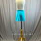 *Brand New* Two Tone Aqua Skirt with Hot Pink Metallic Accent