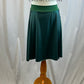 *Brand New* Metallic Dark Green High Slit Skirt with Moss Lycra Waistband