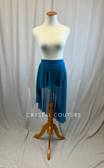 *Brand New* Dark Teal Hi/Low Mesh Skirt