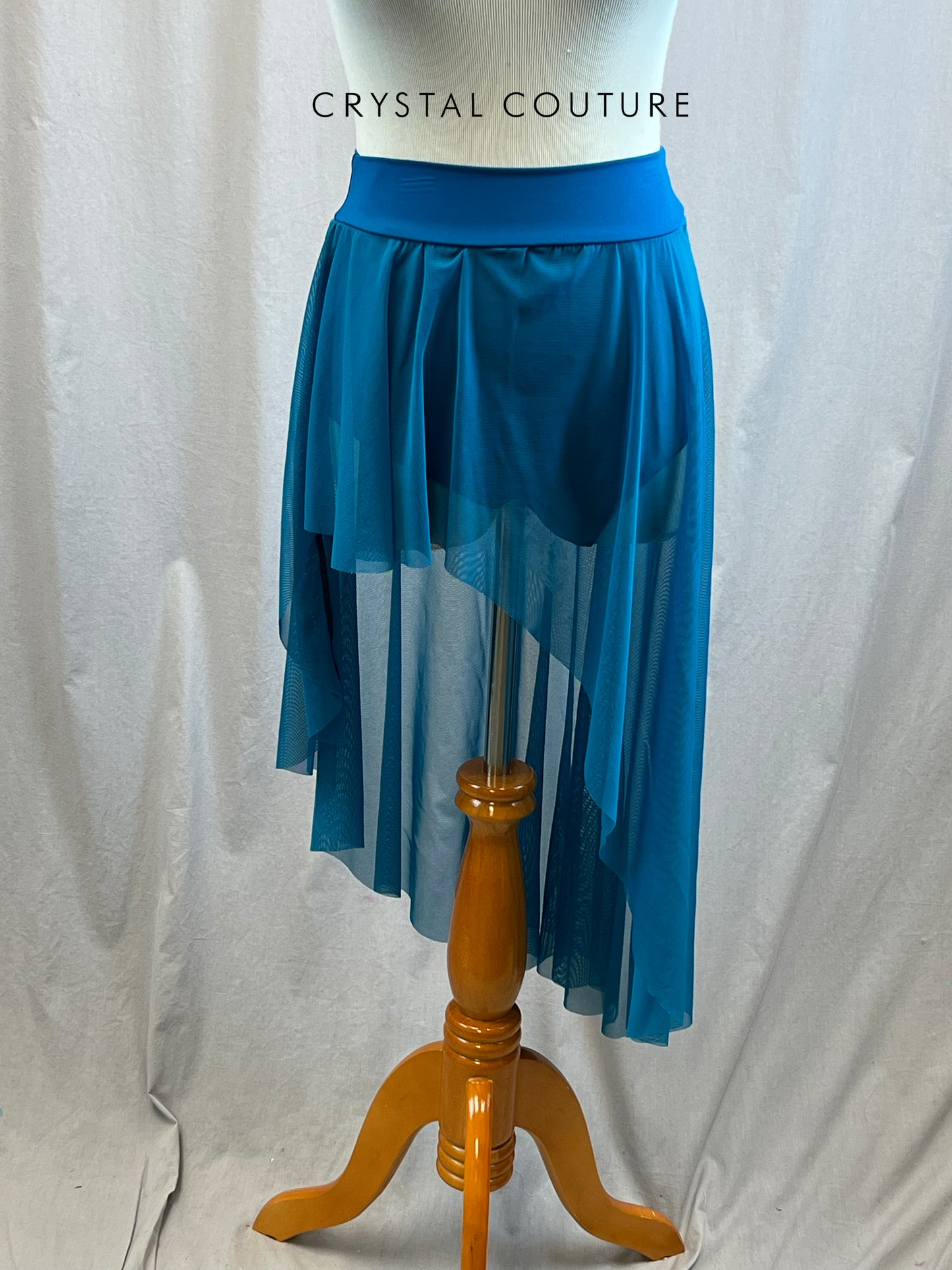 *Brand New* Dark Teal Hi/Low Mesh Skirt