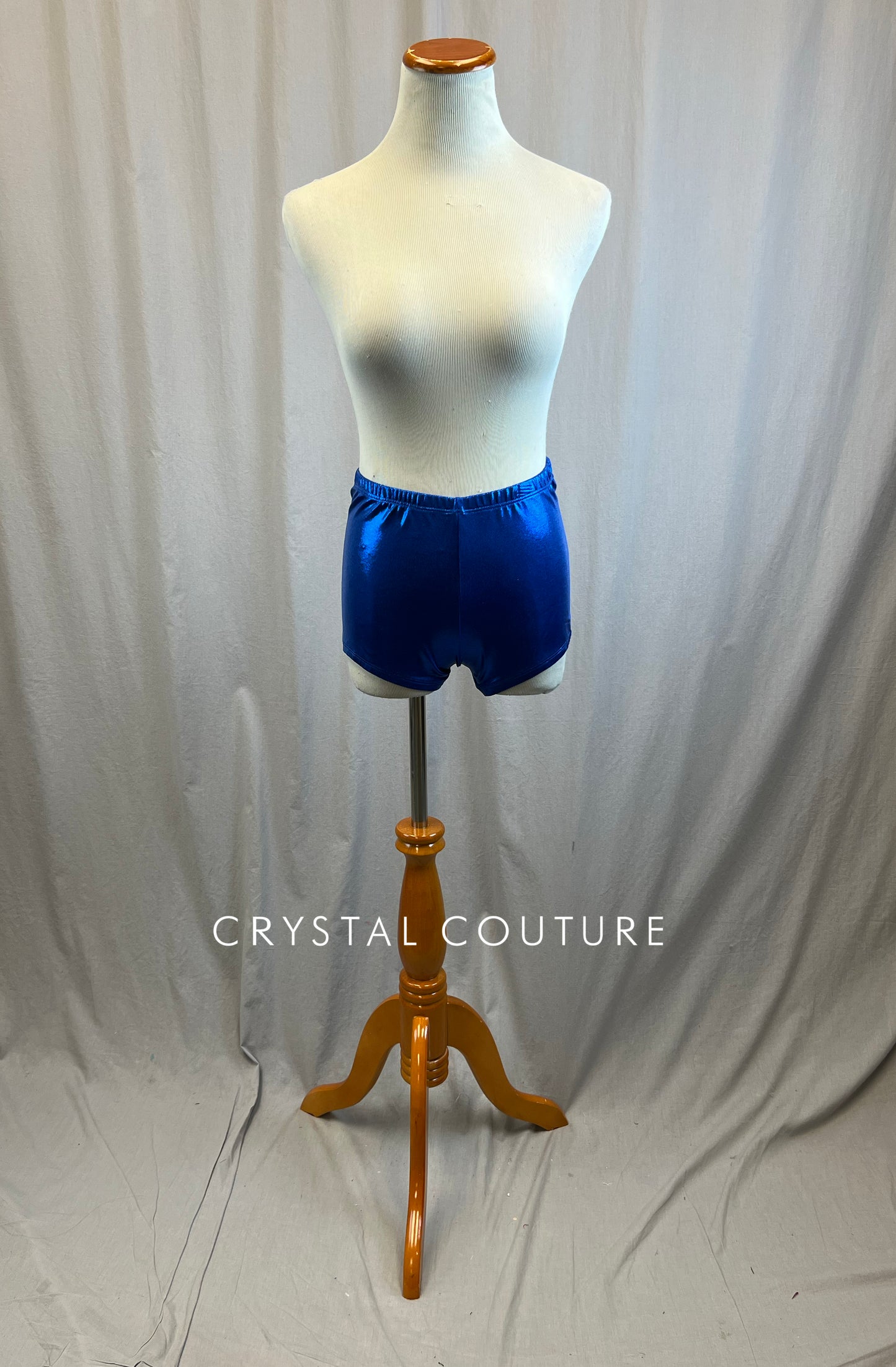 *Brand New* Royal Blue Metallic High Waist Booty Shorts