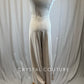 Stone Colored One Shoulder Double Lined Wide Leg Unitard
