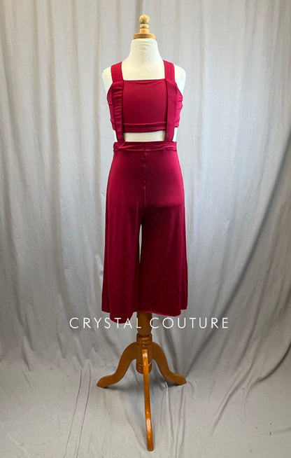 Red Connected Two Piece