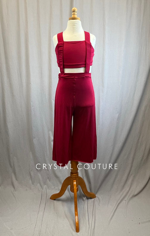 Red Connected Two Piece