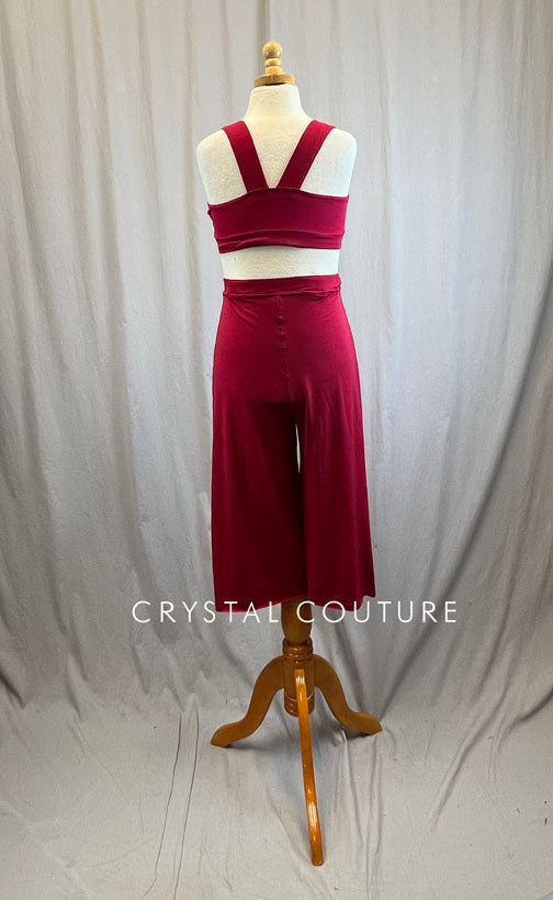 Red Connected Two Piece