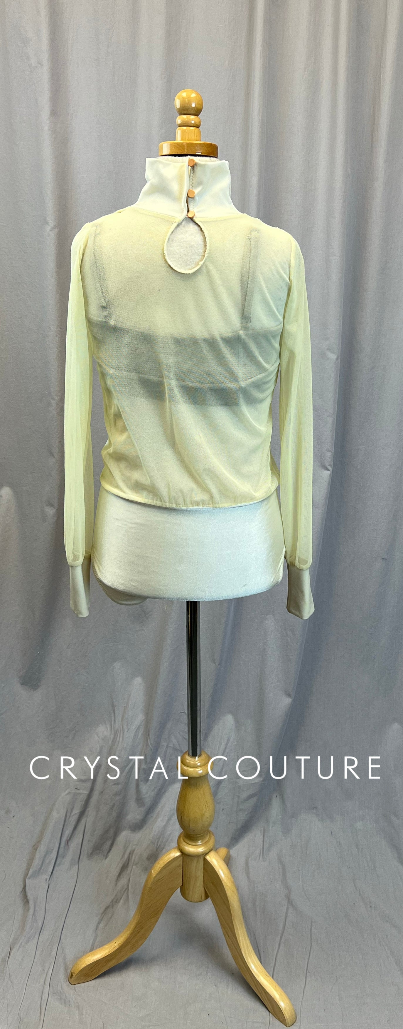 Ivory Mesh and Lycra Leotard