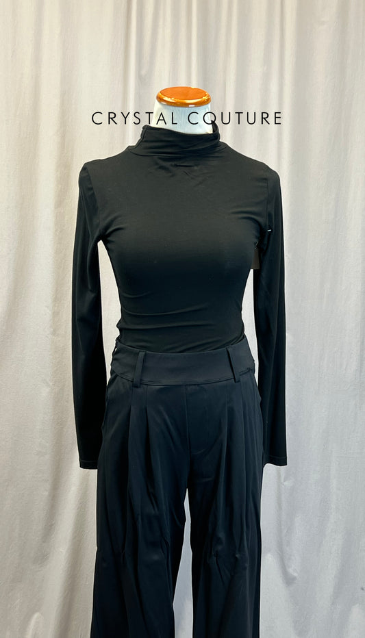 Black Leotard and Dance Dress Pant Costume