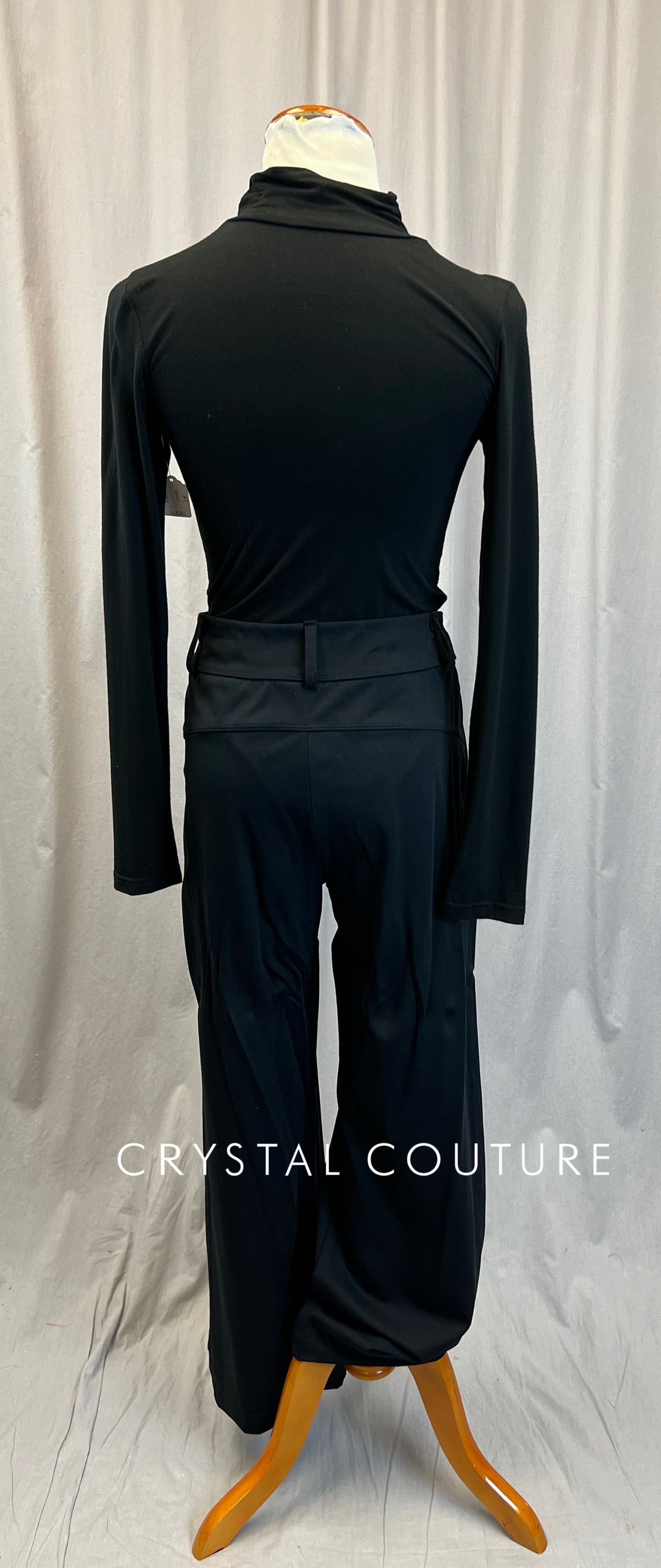 Black Leotard and Dance Dress Pant Costume