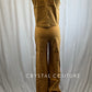 Dark Khaki Two Piece Vest and Pants Set