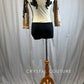 Custom Nude Mock Neck Front Zip Leotard with Black Appliques