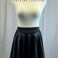 *Brand New* Short Black Satin Asymmetrical Skirt