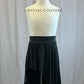 *Brand New* Long Black Cotton High/Low Skirt