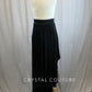 *Brand New* Long Black Cotton High/Low Skirt