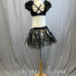 Customized Black, Silver and Gold Spider Princess Dress -Rhinestones and Accessories