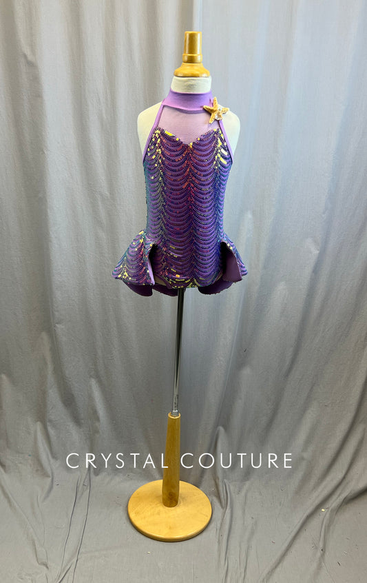 Purple Zsa Zsa Mermaid Leotard Dress -Accessories