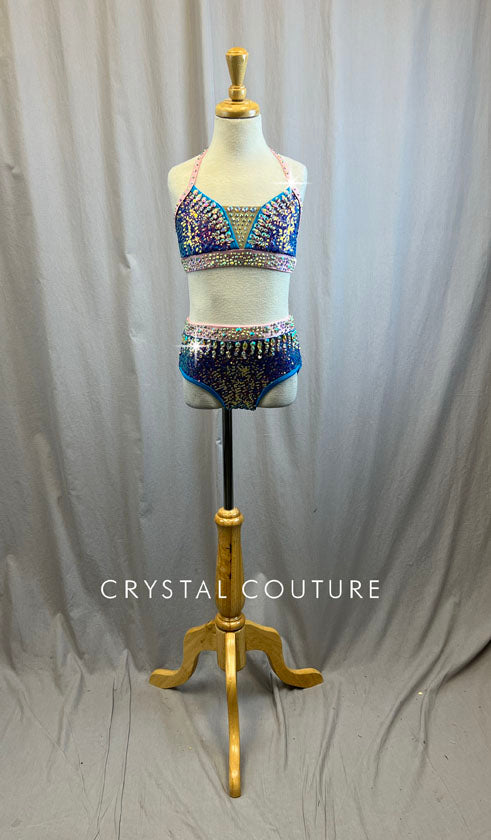 Baby Pink, Purple, and Blue Zsa Zsa Set -Rhinestones and Accessories