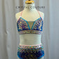 Baby Pink, Purple, and Blue Zsa Zsa Set -Rhinestones and Accessories