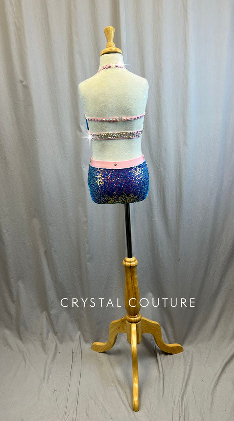 Baby Pink, Purple, and Blue Zsa Zsa Set -Rhinestones and Accessories