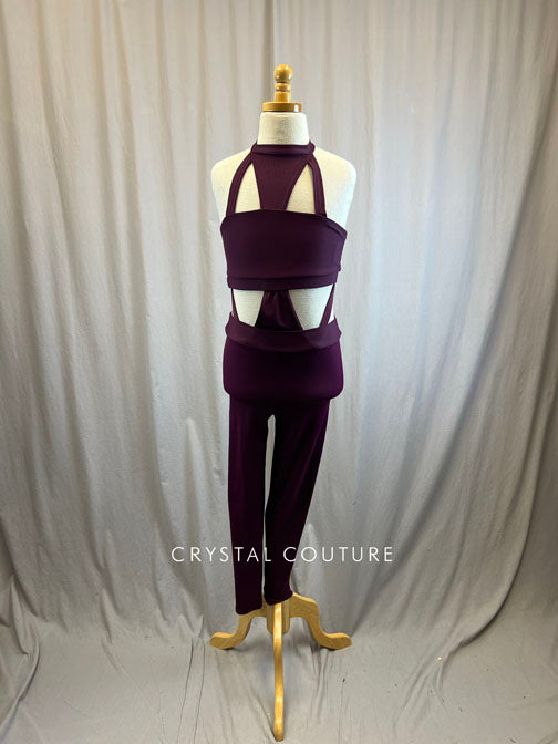 *Brand New* Plum Cut Out Unitard