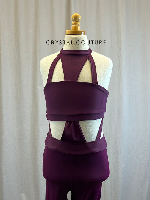 *Brand New* Plum Cut Out Unitard