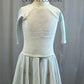 *Brand New* White Velvet 3/4 Length Sleeve Skating Dress