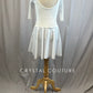 *Brand New* White Velvet 3/4 Length Sleeve Skating Dress