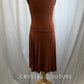 *Brand New* Rust Cotton Mock Neck Loose High Slit Dress