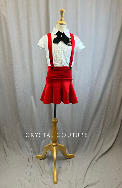 Custom Fashion School Girl Uniform -Rhinestones and Accessories