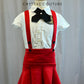 Custom Fashion School Girl Uniform -Rhinestones and Accessories
