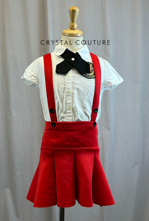Custom Fashion School Girl Uniform -Rhinestones and Accessories