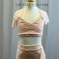 Baby Pink Lace and Mesh Skirt Set -Rhinestones