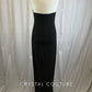Long Mock Neck Black Dress